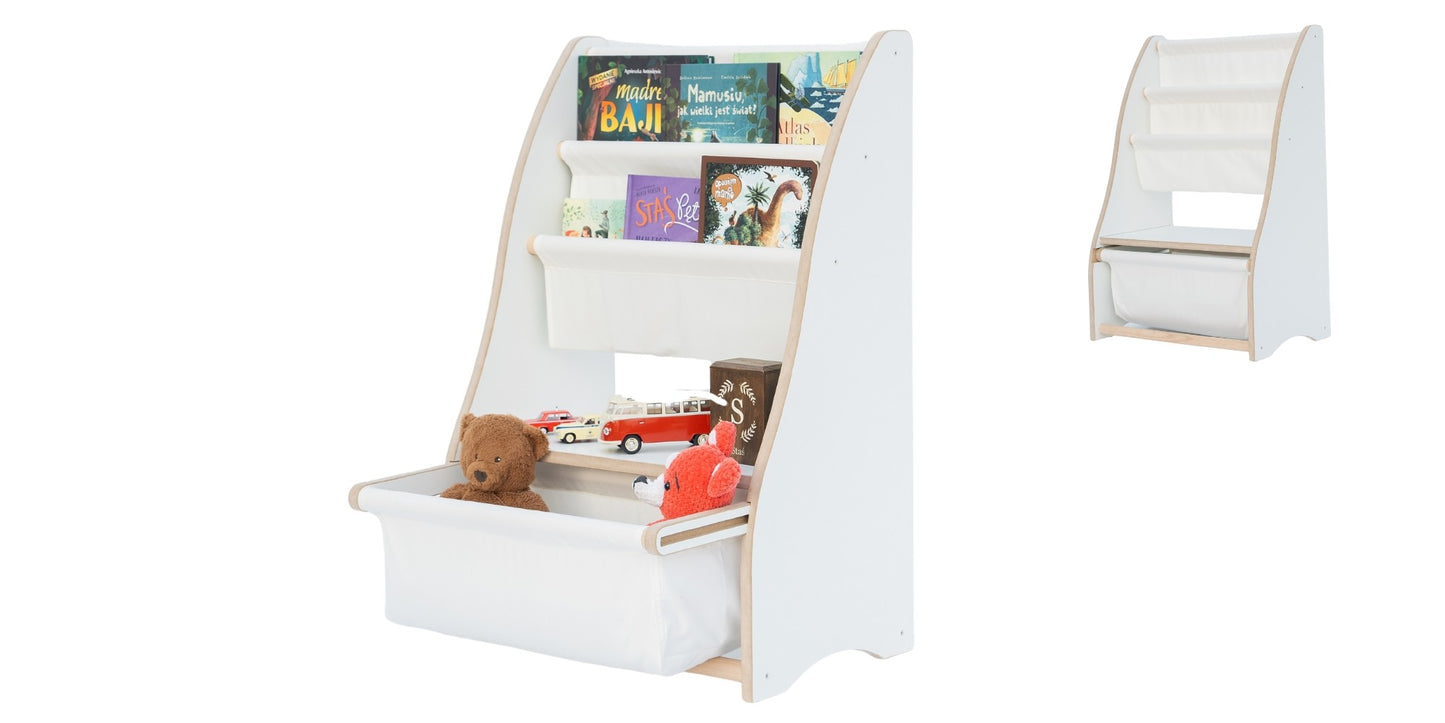 MAMOI® Bücherregal für Kinder, Book Shelf, Buchregal, Wandregal kinderregal, Kinderbücherregal, Bücherkiste für kinderzimmer, Bücherbank aus Holz, Kindermöbel für kleines Kind-0