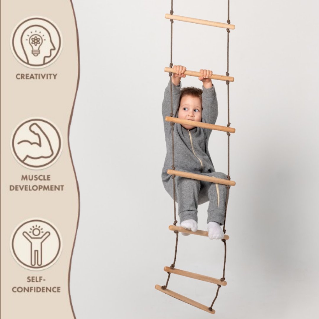 Climbing rope ladder for kids 3-9 y.o.-2