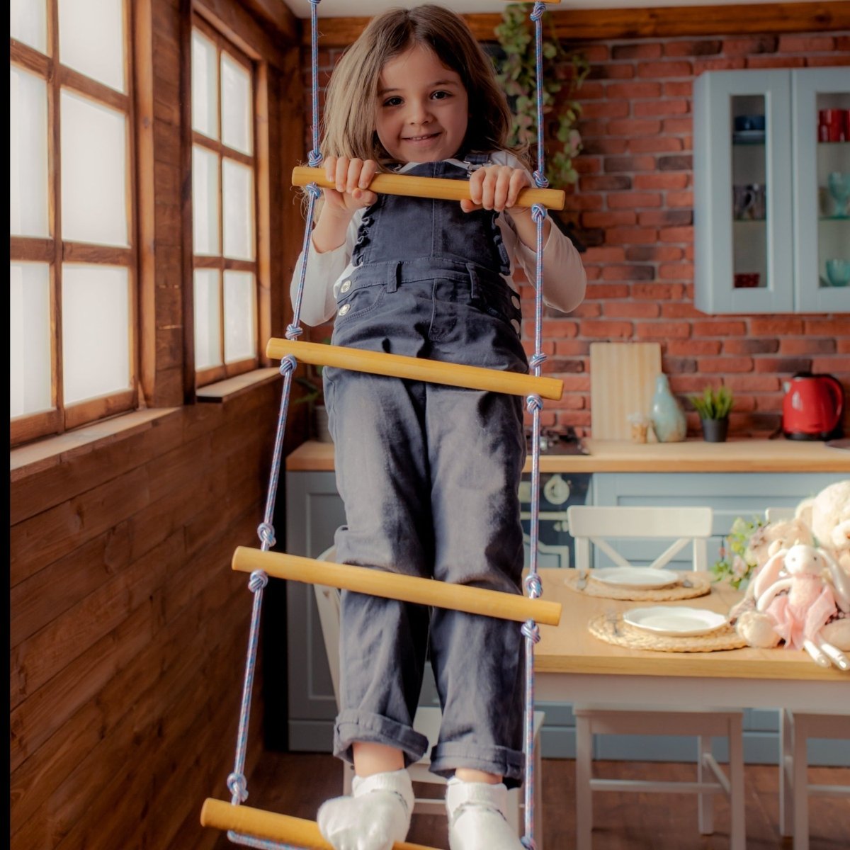 Climbing rope ladder for kids 3-9 y.o.-7