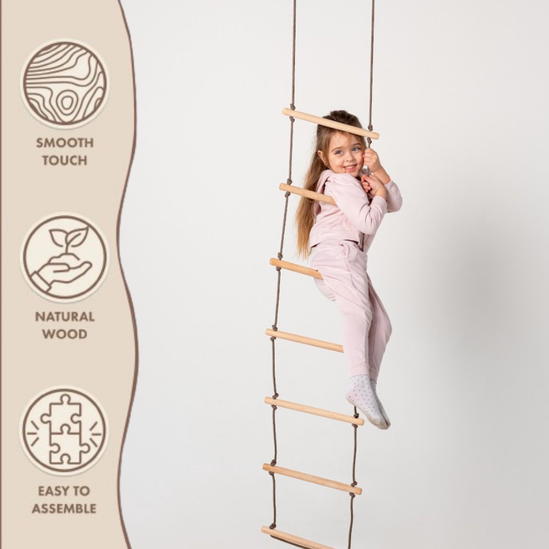 Climbing rope ladder for kids 3-9 y.o.-3