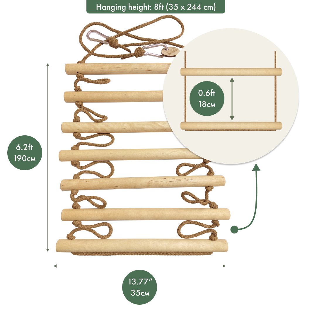 Climbing rope ladder for kids 3-9 y.o.-1