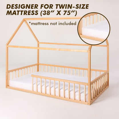 House Bed For Kids and Toddlers from 1 y.o. (US Twin-Size)-3