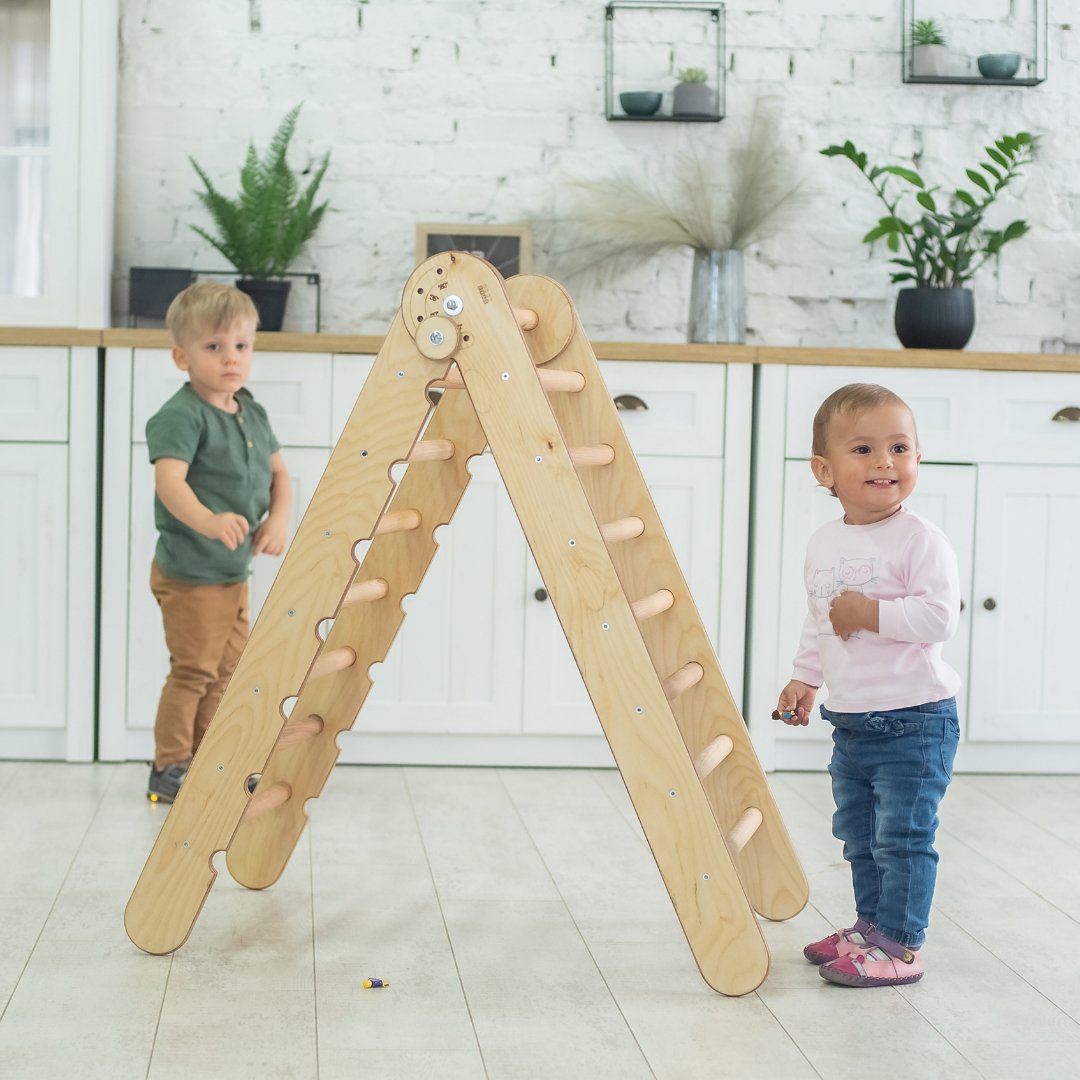 Montessori Triangle Ladder - Handmade Climber for Kids 1-7 y.o.-5