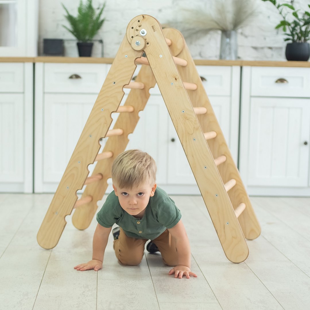 Montessori Triangle Ladder - Handmade Climber for Kids 1-7 y.o.-6