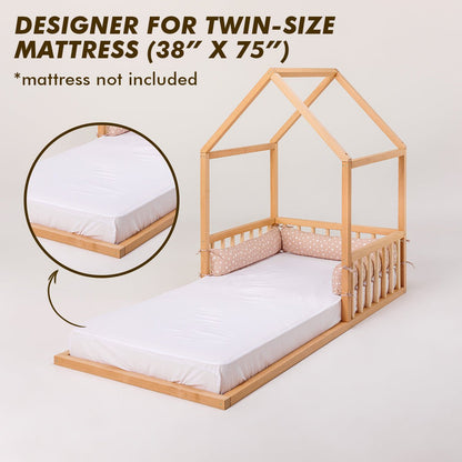 Small House Bed For Kids and Toddlers from 2 y.o. (US Twin-Size)-2