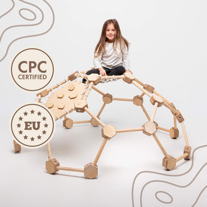 Wooden Climbing Frame Geodome / Climbing Dome for Kids 2-6 y.o.-5